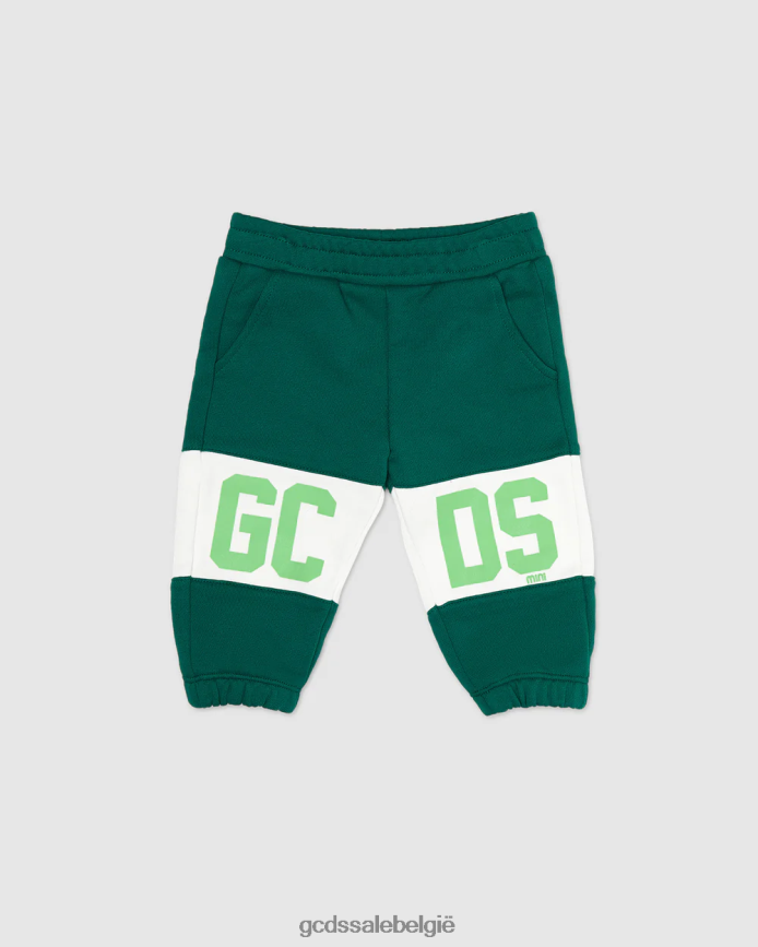 joggingbroek met babylogoband kinderen GCDS groente kleding 4600VF628