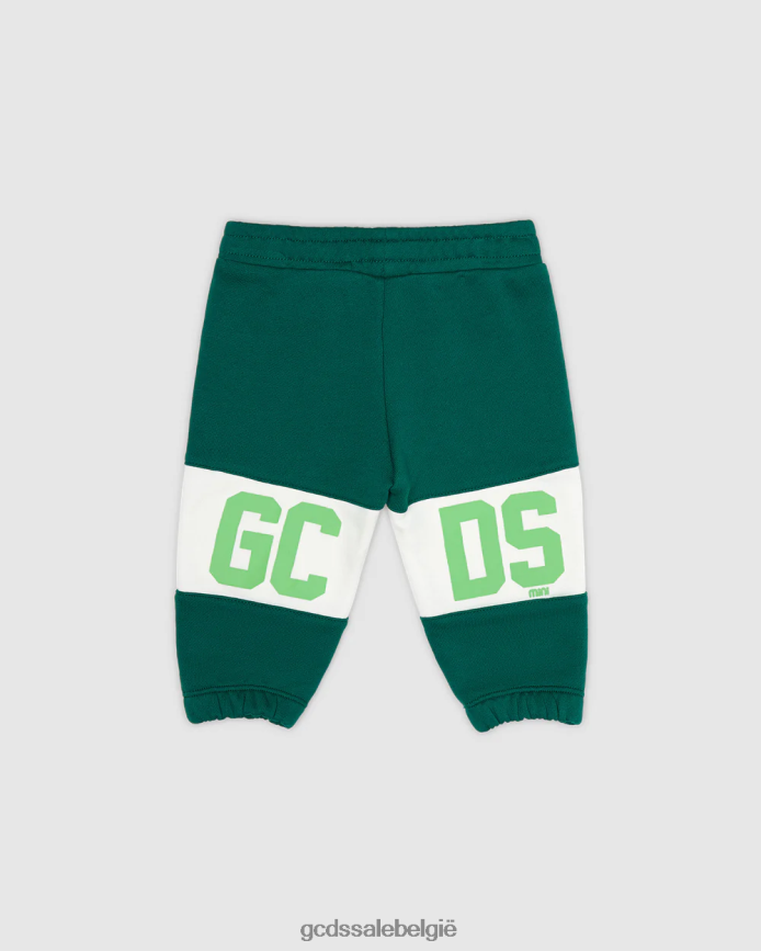 joggingbroek met babylogoband kinderen GCDS groente kleding 4600VF628