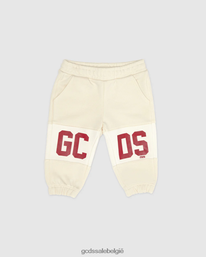 joggingbroek met babylogoband kinderen GCDS witkap grijs kleding 4600VF624
