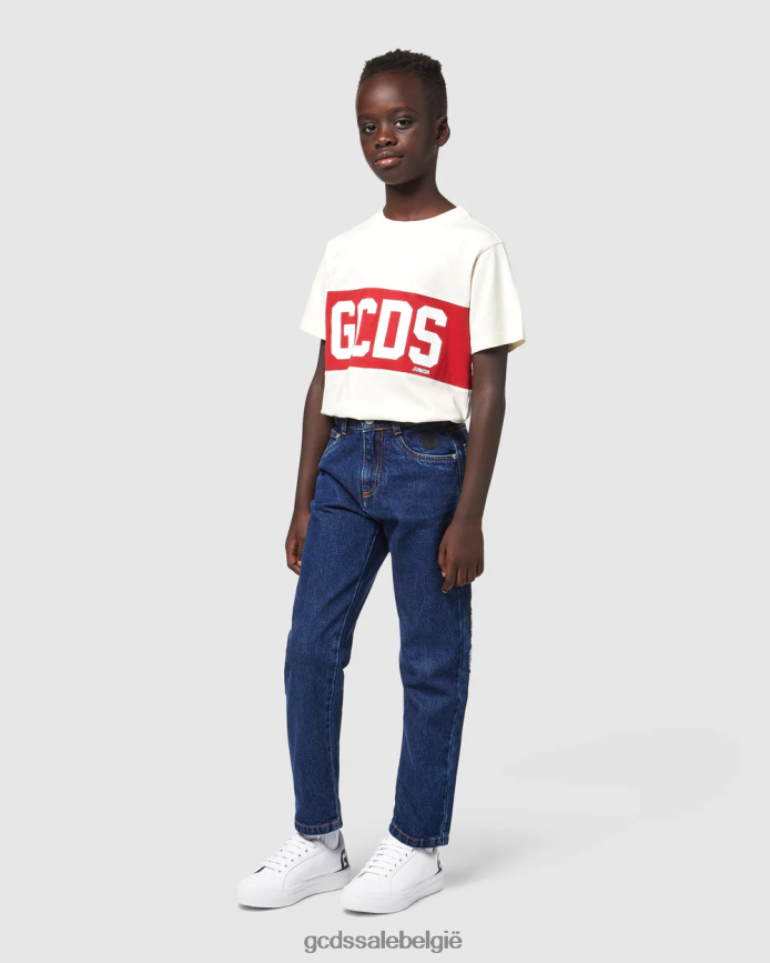 junior bucket-denimbroek kinderen GCDS lichtblauw kleding 4600VF733