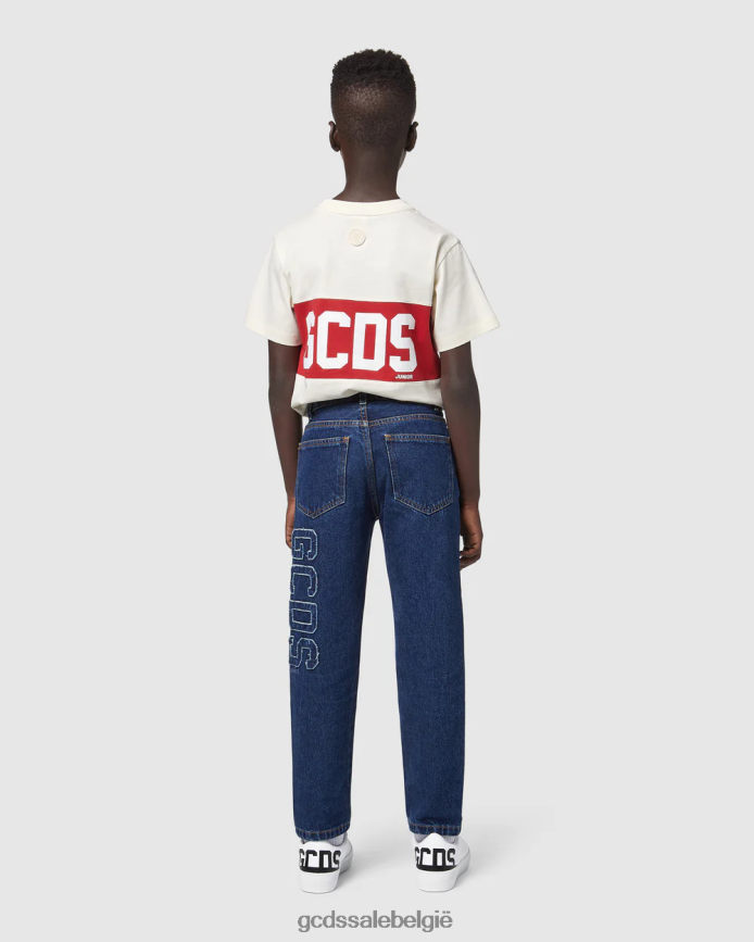 junior bucket-denimbroek kinderen GCDS lichtblauw kleding 4600VF733