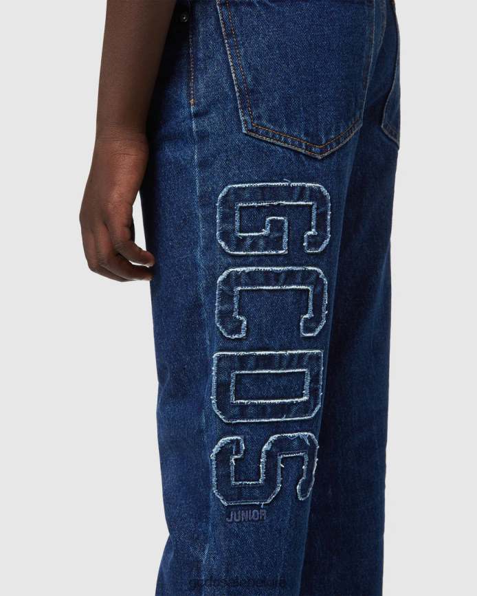 junior bucket-denimbroek kinderen GCDS lichtblauw kleding 4600VF733
