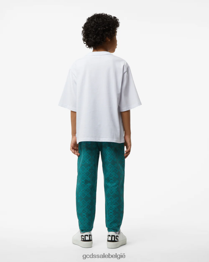 junior denim jacquard broek kinderen GCDS veelkleurig kleding 4600VF748