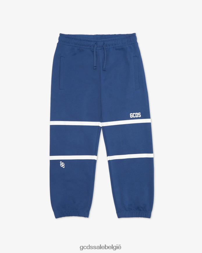 junior joggingbroek met lage logoband kinderen GCDS blauw kleding 4600VF750