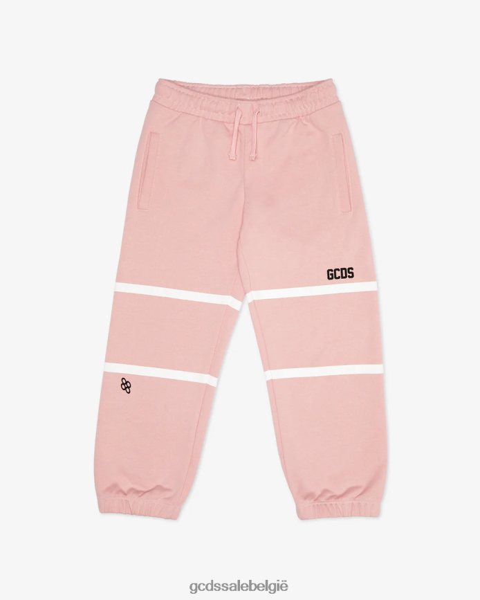 junior joggingbroek met lage logoband kinderen GCDS roze kleding 4600VF819