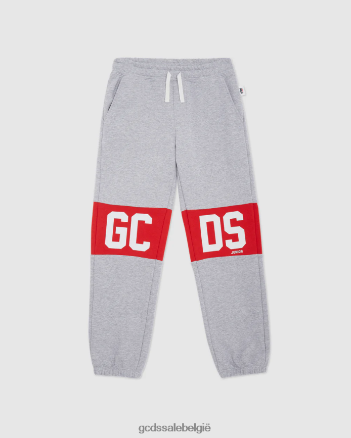 junior joggingbroek met logoband kinderen GCDS grijs kleding 4600VF734