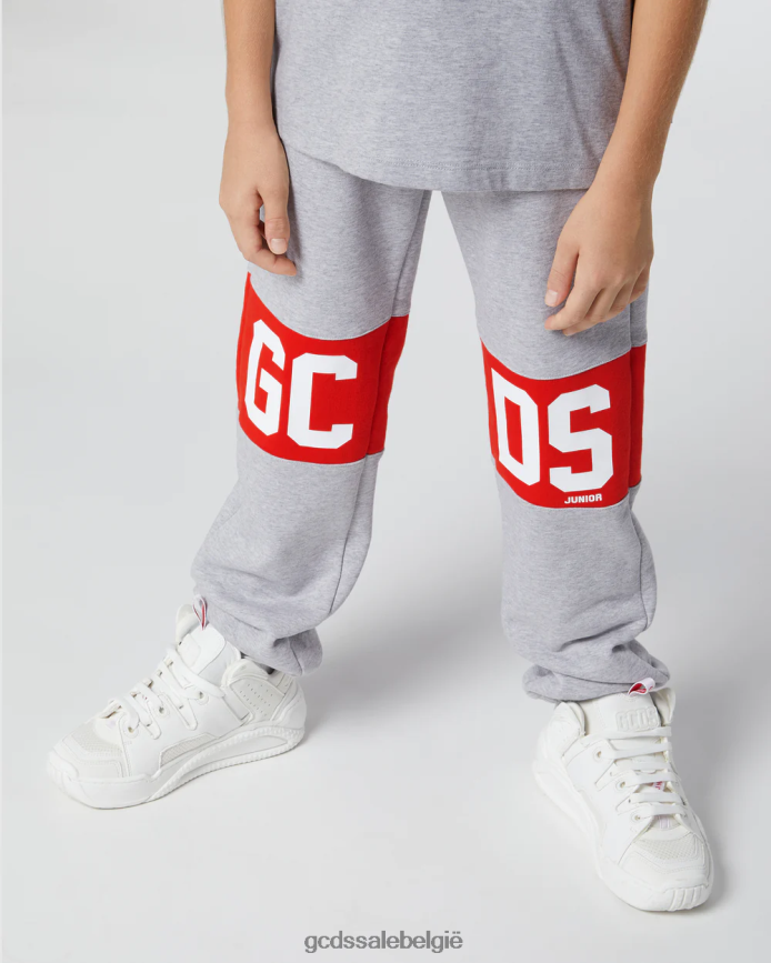 junior joggingbroek met logoband kinderen GCDS grijs kleding 4600VF734