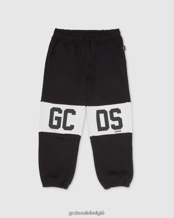junior joggingbroek met logoband kinderen GCDS zwart kleding 4600VF736