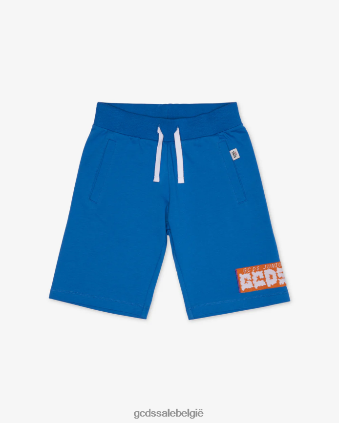 junior katoenen korte broek kinderen GCDS blauw kleding 4600VF759