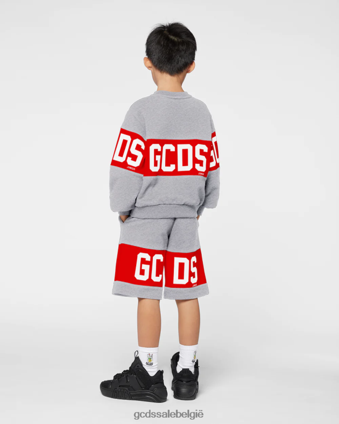 junior logobandshort kinderen GCDS grijs kleding 4600VF746