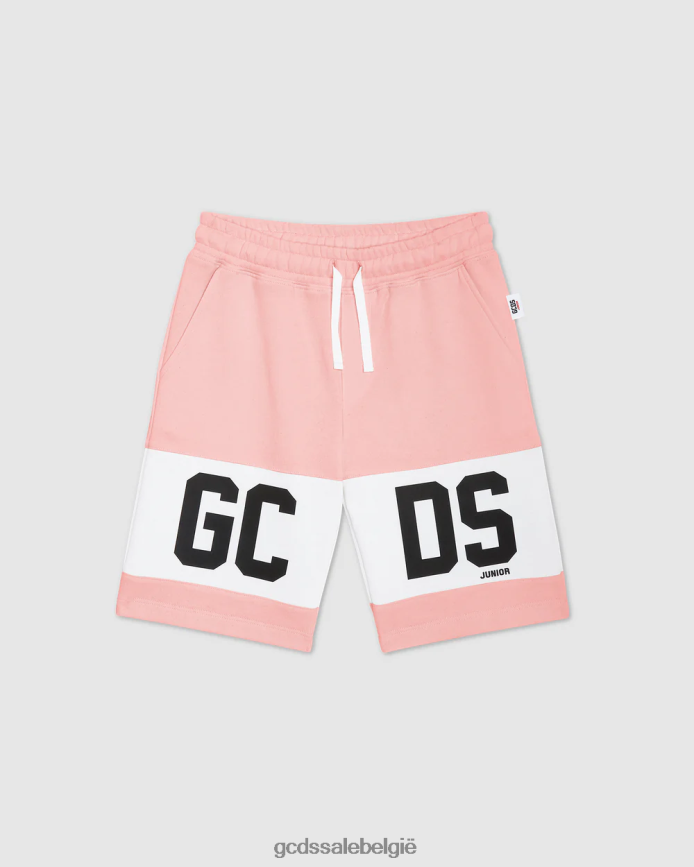 junior logobandshort kinderen GCDS roze kleding 4600VF744