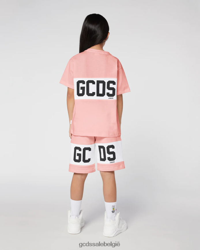 junior logobandshort kinderen GCDS roze kleding 4600VF744
