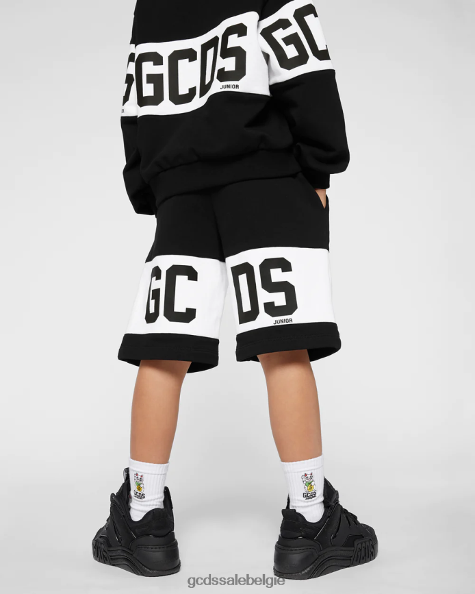 junior logobandshort kinderen GCDS zwart kleding 4600VF745