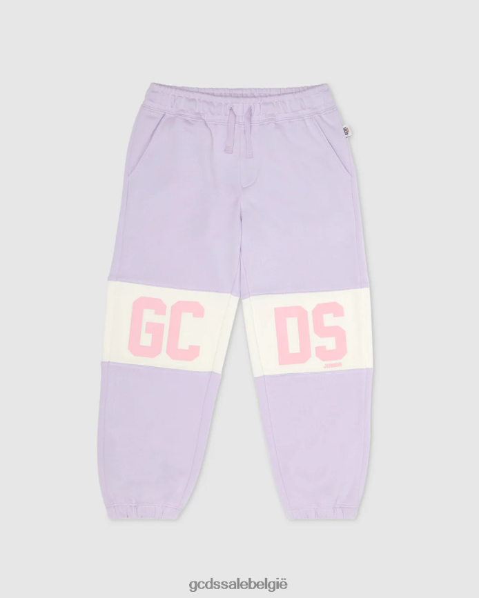 junior sweatpants met logoband kinderen GCDS lila kleding 4600VF740