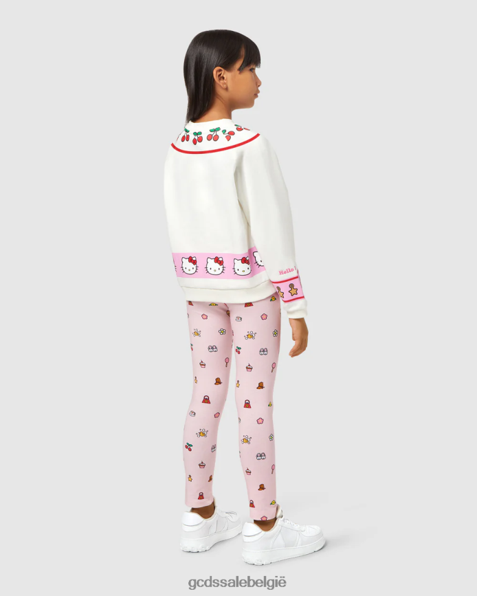 junior hello kitty ronde hals kinderen GCDS gebroken wit kleding 4600VF784