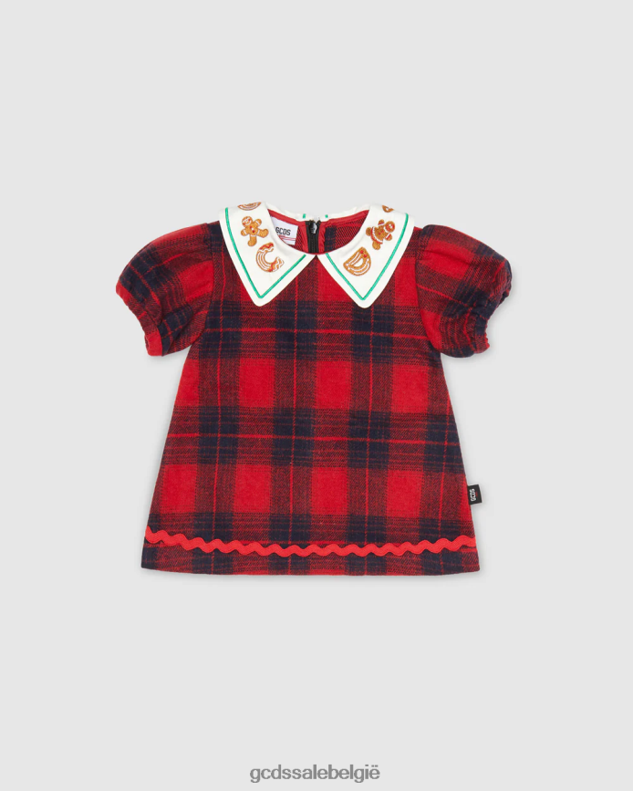baby-tartan jurkje kinderen GCDS veelkleurig kleding 4600VF619