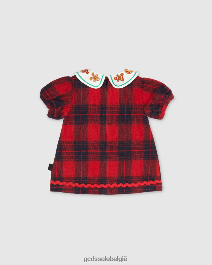 baby-tartan jurkje kinderen GCDS veelkleurig kleding 4600VF619