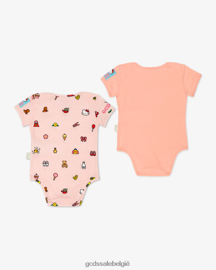 Hello Kitty tweedelige babybodyset kinderen GCDS roze kleding 4600VF573