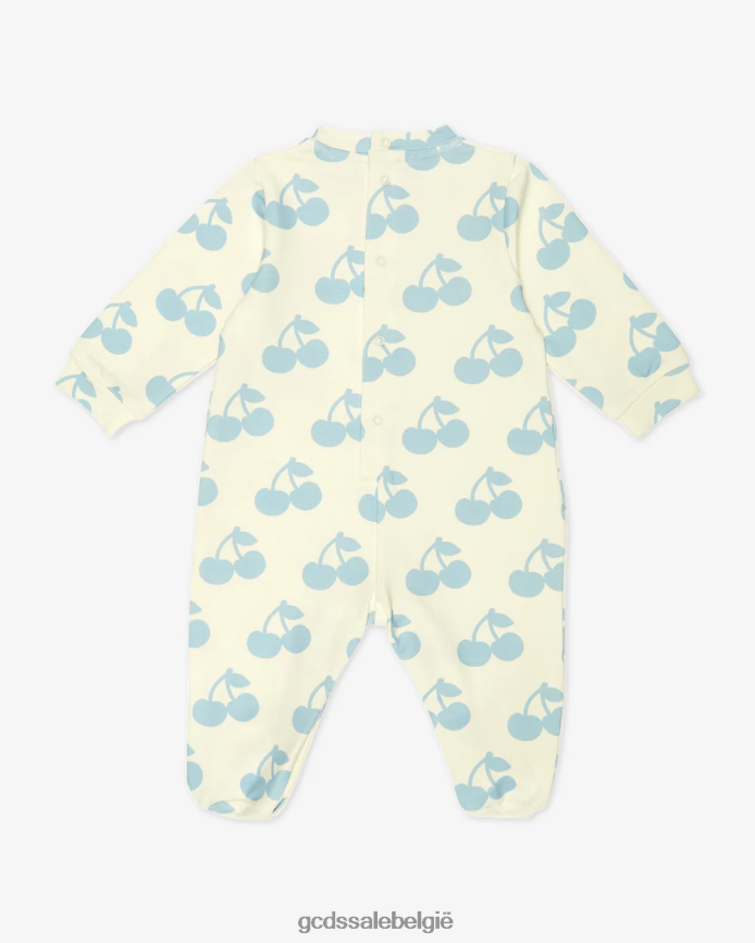 baby kersen playsuit kinderen GCDS gebroken wit/engelblauw kleding 4600VF590