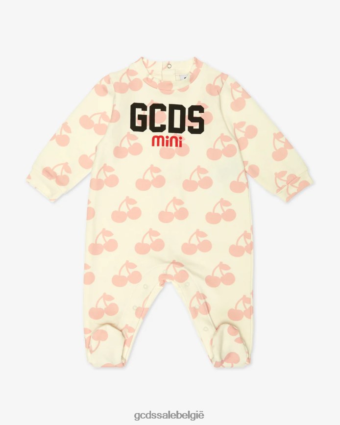 baby kersen playsuit kinderen GCDS gebroken wit/roze kleding 4600VF589