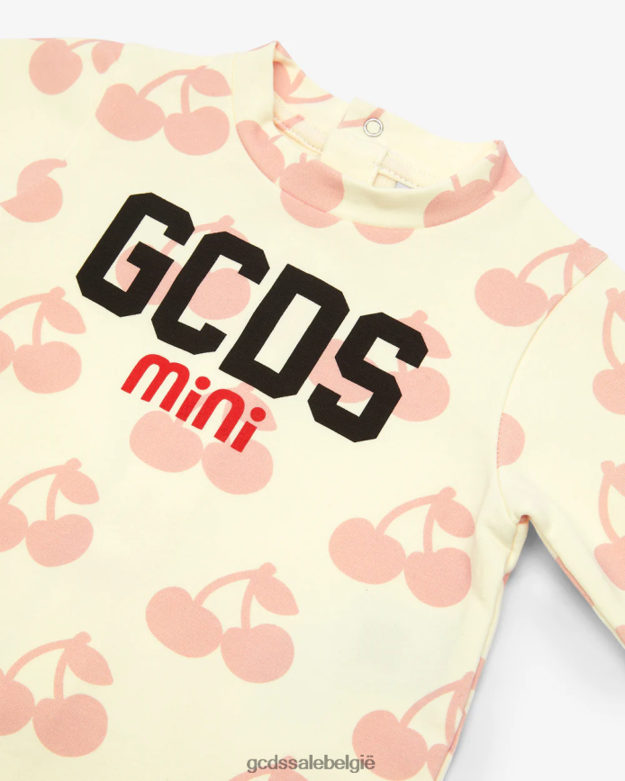 baby kersen playsuit kinderen GCDS gebroken wit/roze kleding 4600VF589
