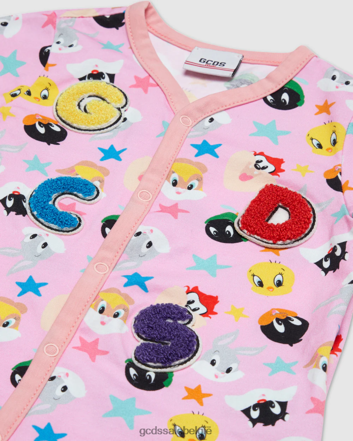 looney tunes playsuit kinderen GCDS wieg roze kleding 4600VF581