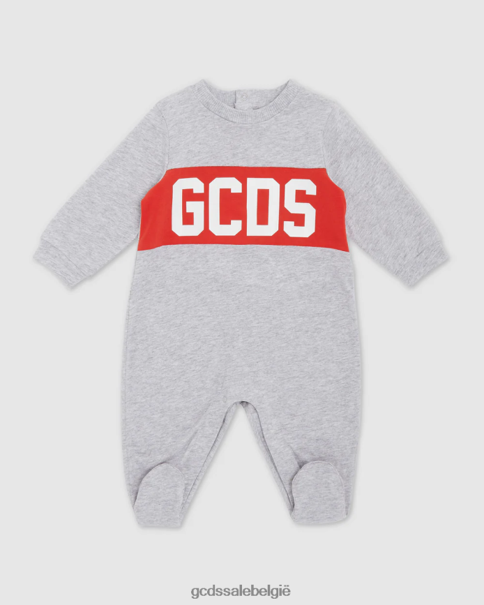 playsuit met logomotief kinderen GCDS grijs kleding 4600VF571