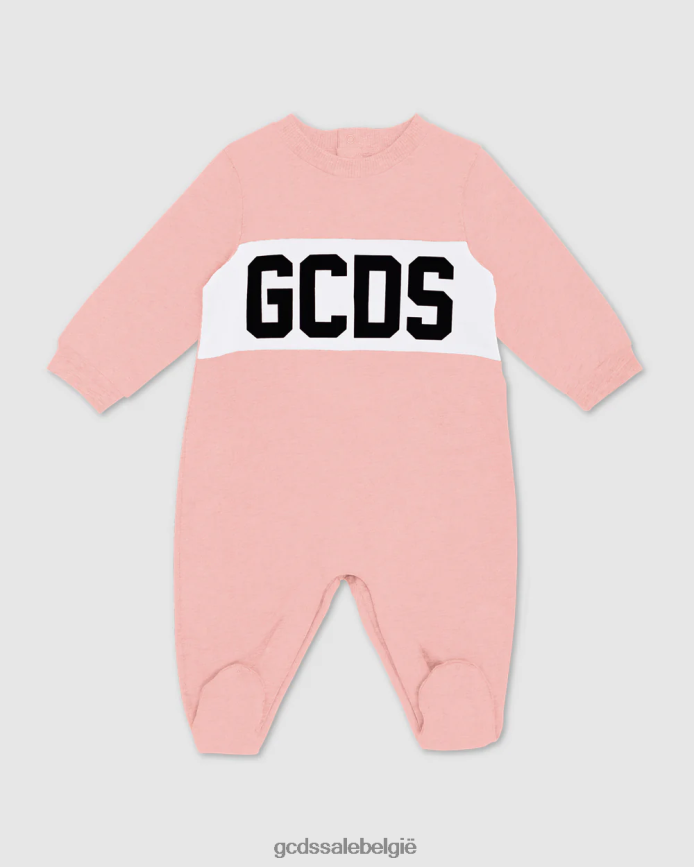 playsuit met logomotief kinderen GCDS roze kleding 4600VF575