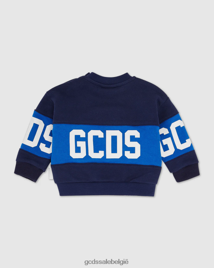 Hoodie met babylogomotief kinderen GCDS donkerblauw kleding 4600VF617