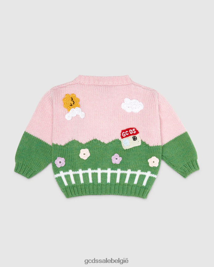 babygebreid vest kinderen GCDS veelkleurig kleding 4600VF611