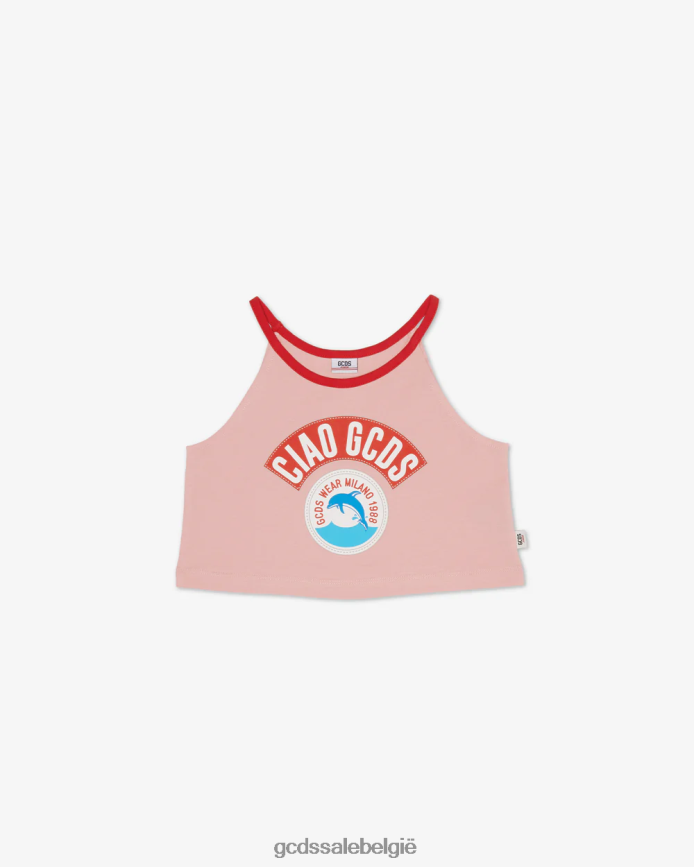 Junior "ciao" tanktop kinderen GCDS roze kleding 4600VF796