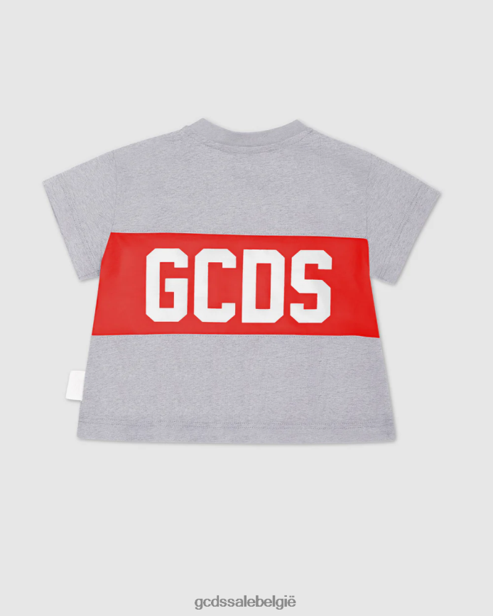 T-shirt met babylogomotief kinderen GCDS grijs kleding 4600VF634