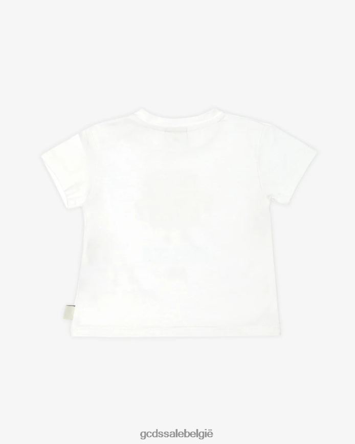 babysponsbob italico t-shirt kinderen GCDS wit kleding 4600VF642