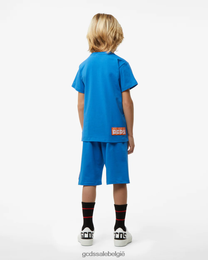 junior haaienshirt kinderen GCDS blauw kleding 4600VF729