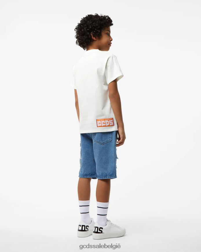 junior haaienshirt kinderen GCDS gebroken wit kleding 4600VF730