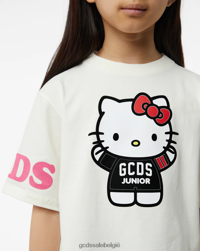 junior hello kitty t-shirt kinderen GCDS gebroken wit kleding 4600VF792