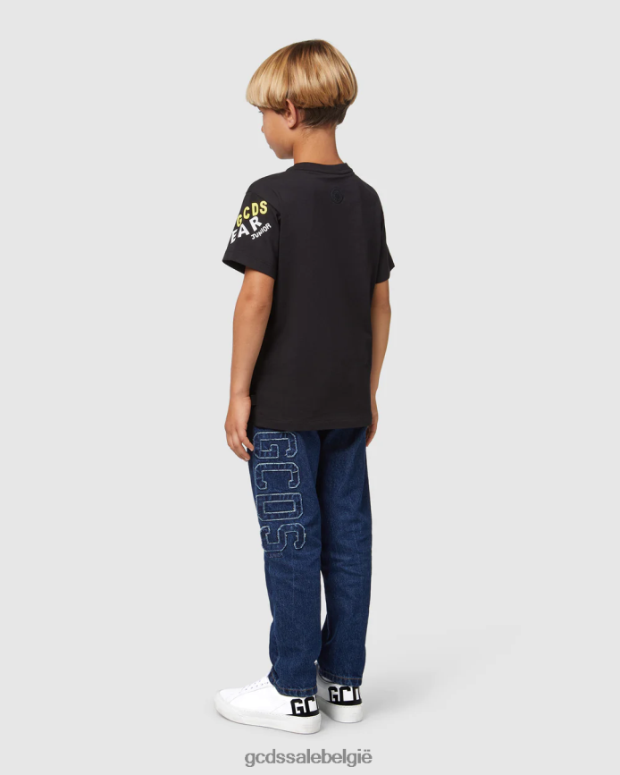 junior monsters t-shirt kinderen GCDS zwart kleding 4600VF711
