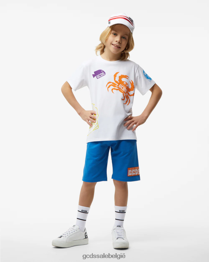 junior shell-t-shirt kinderen GCDS wit kleding 4600VF728