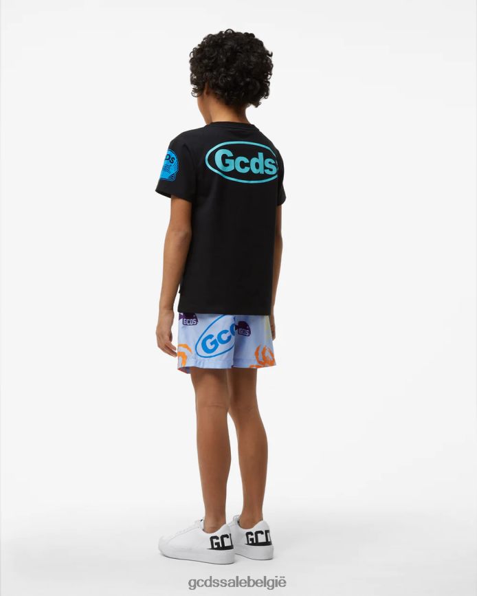 junior shell-t-shirt kinderen GCDS zwart kleding 4600VF727