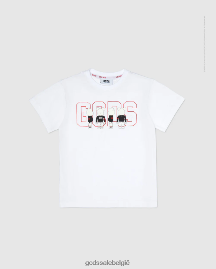 junior t-shirt kinderen GCDS x Be@rbrick wit kleding 4600VF732