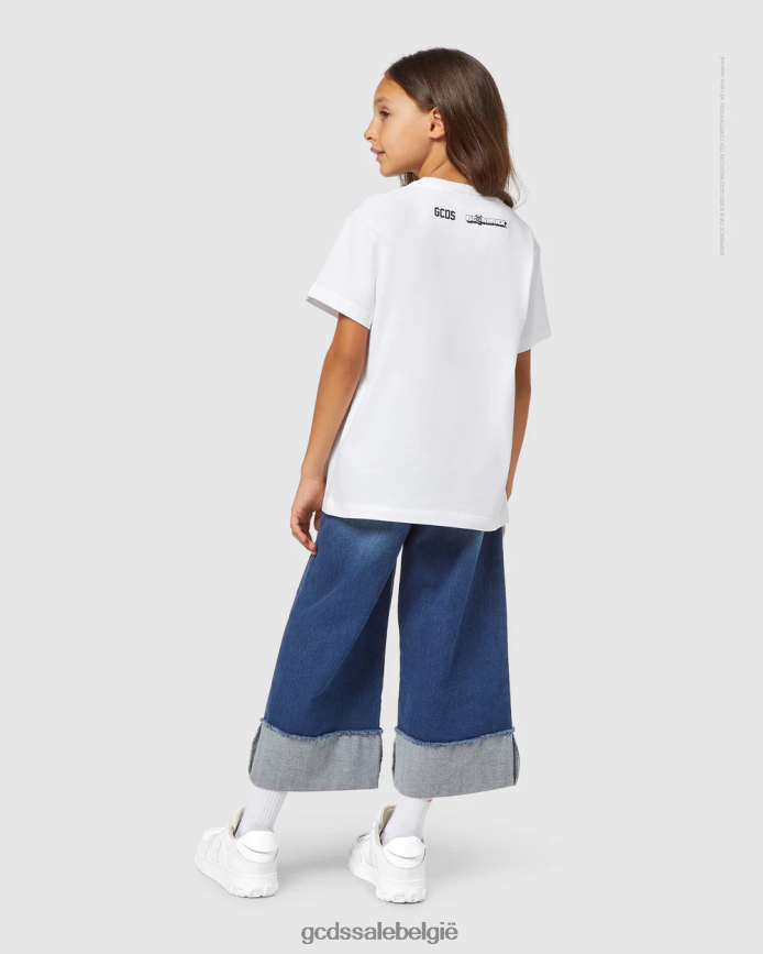 junior t-shirt kinderen GCDS x Be@rbrick wit kleding 4600VF732