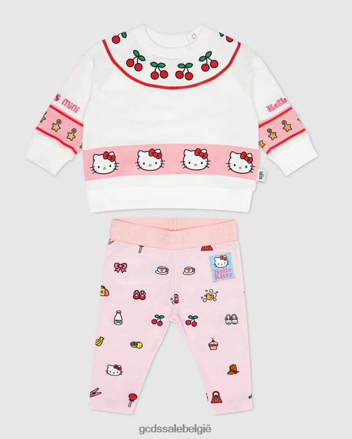 baby hello kitty trainingspakje kinderen GCDS roze kleding 4600VF592