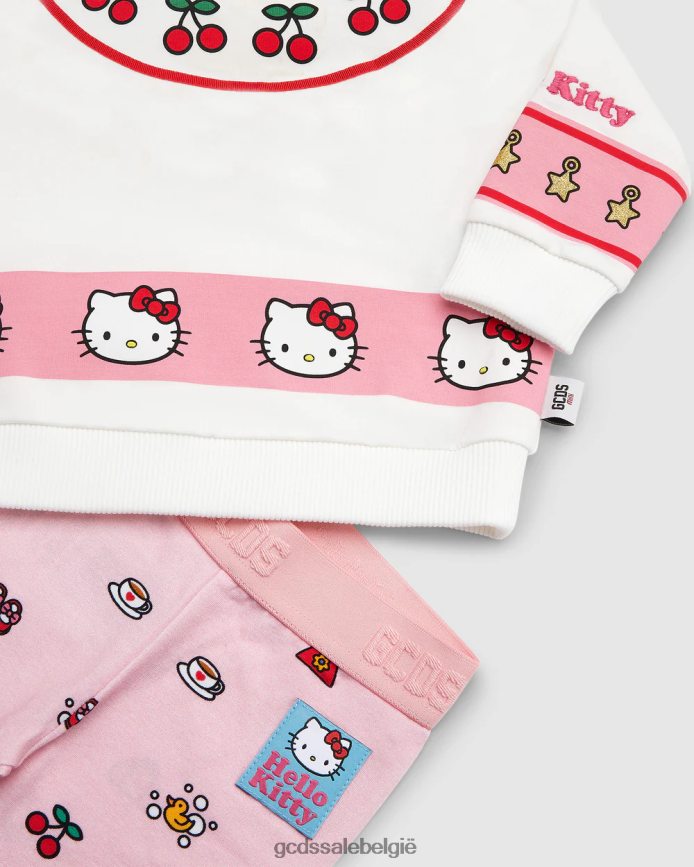 baby hello kitty trainingspakje kinderen GCDS roze kleding 4600VF592