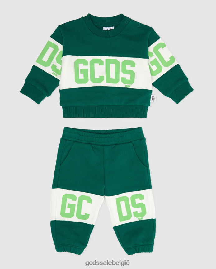 trainingspak met babylogoband kinderen GCDS groente kleding 4600VF600