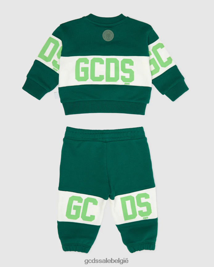 trainingspak met babylogoband kinderen GCDS groente kleding 4600VF600