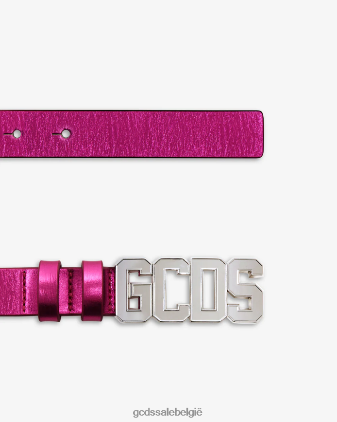 Metalen logoriem vrouwen GCDS fuchsia accessoire 4600VF552