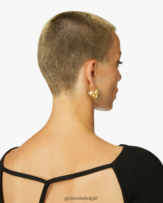 hartenbreker oorbellen vrouwen GCDS goud accessoire 4600VF550
