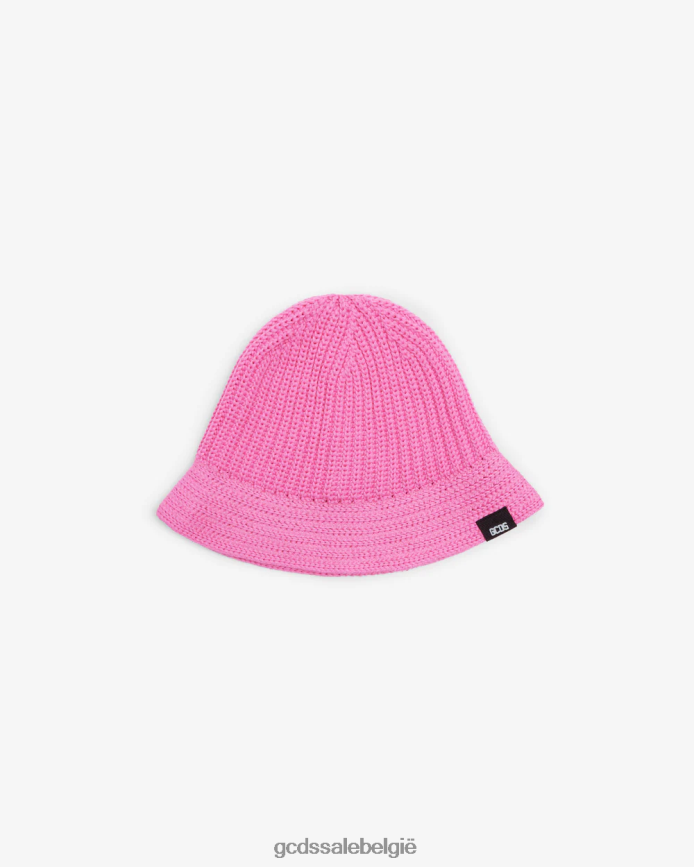 Giuly katoenen clochehoed vrouwen GCDS fuchsia accessoire 4600VF542