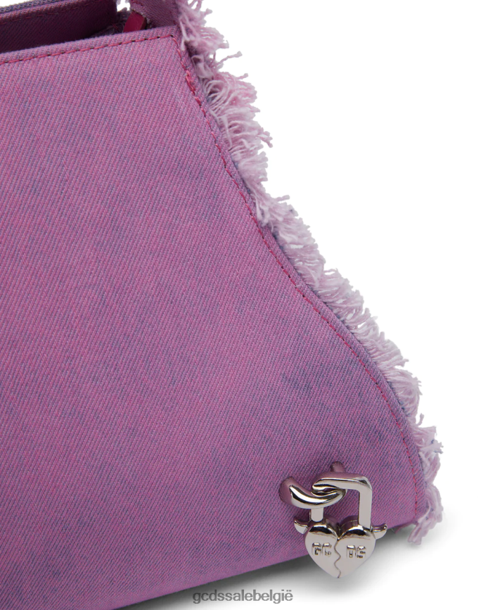 komma denim medium tas vrouwen GCDS roze accessoire 4600VF518