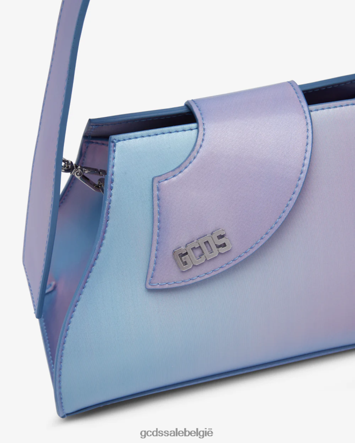 komma holografische kleine tas vrouwen GCDS zilver/lila accessoire 4600VF517